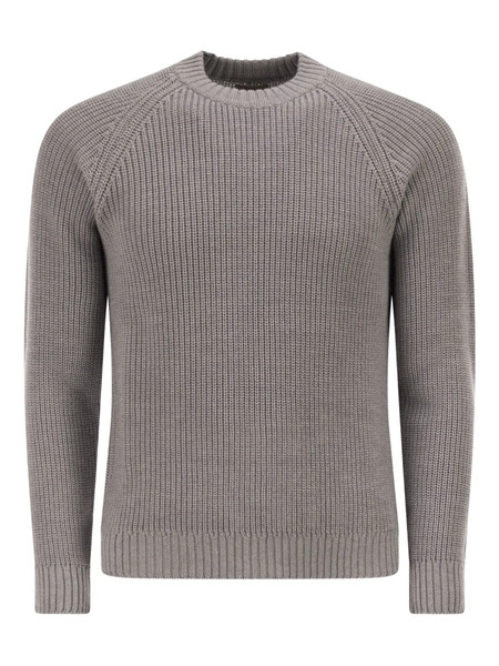 Rakki Ribbed Crew-neck Sweater - Grey 