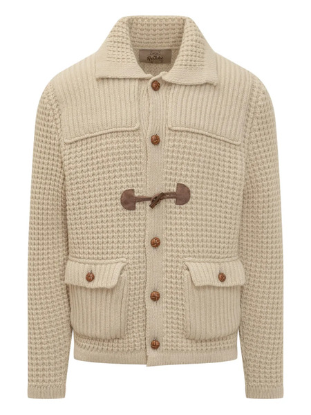  Rakki Waffle-knit Toggle Jacket - Neutrals 