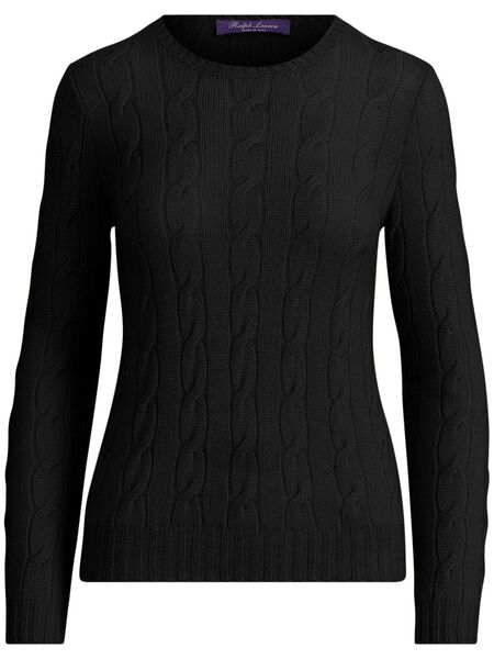  Ralph Lauren Collection Cable-knit Sweater - Black 