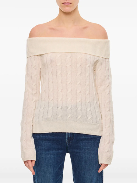  Ralph Lauren Collection Off-shoulder Sweater - Neutrals 