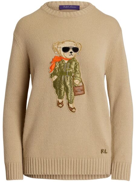  Ralph Lauren Collection Polo Bear Sweater - Neutrals 