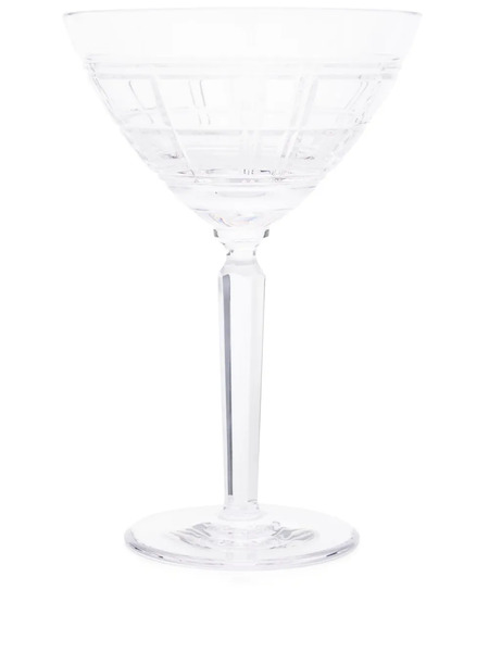  Ralph Lauren Home Hudson Plaid Martini Glass - Neutrals 