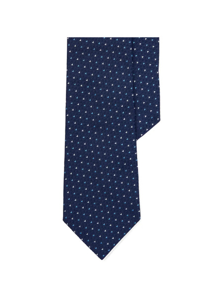  Ralph Lauren Purple Label Patterned Silk Tie - Blue 