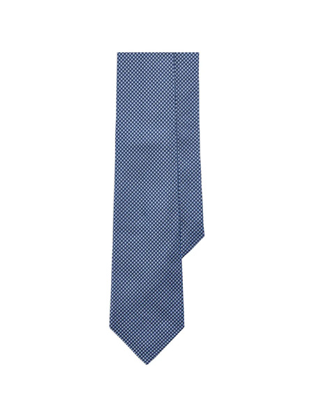  Ralph Lauren Purple Label Patterned Silk Tie - Blue 
