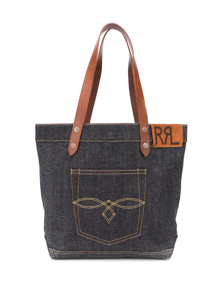  Ralph Lauren Rrl Denim Tote Bag - Blue 