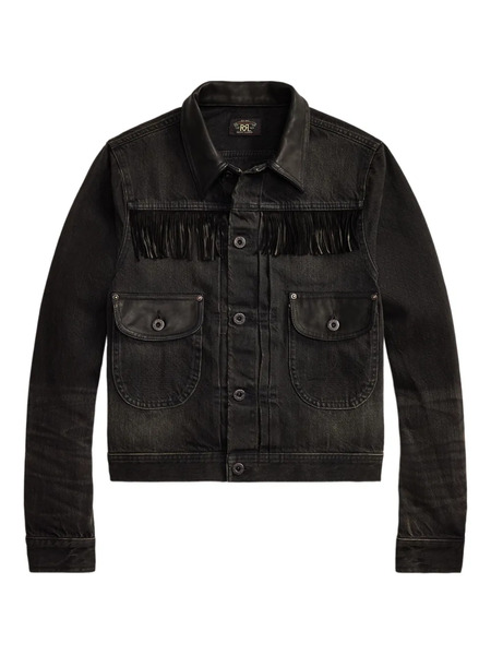  Ralph Lauren Rrl Fringed Jacket - Black 