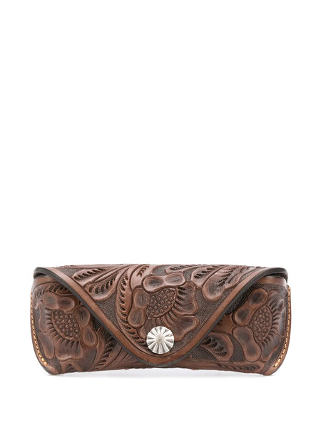  Ralph Lauren Rrl Hand-tooled Glasses Case - Brown 