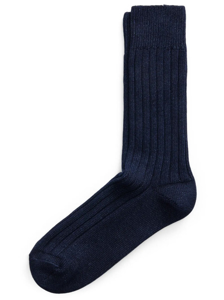  Ralph Lauren Rrl Ind Crw Sock-crew Sock-single - Blue 