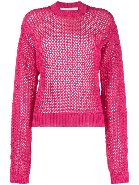  Ramael Cotton Open-knit Jumper - Pink 