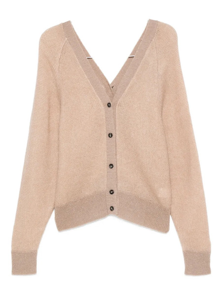  Rame Mohair Wool-blend Cardigan - Neutrals 