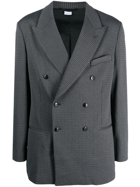  Random Identities Double-breasted Coat - Grey 