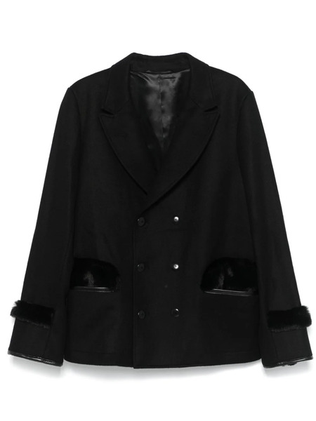  Random Identities Double-breasted Jacket - Black 