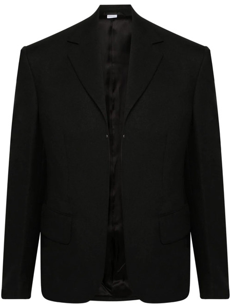  Random Identities Open-front Twill Blazer - Black 