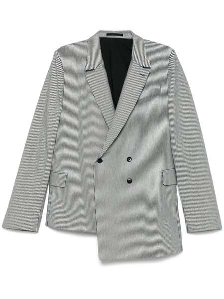  Random Identities Striped Blazer - Black 