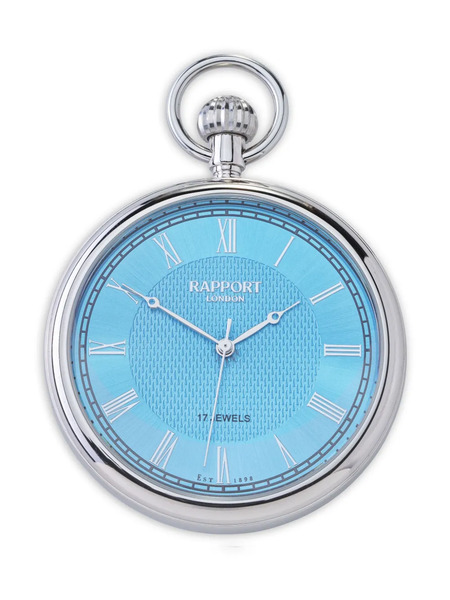  Rapport Mechanical Open-face Pocket Watch - Silver 