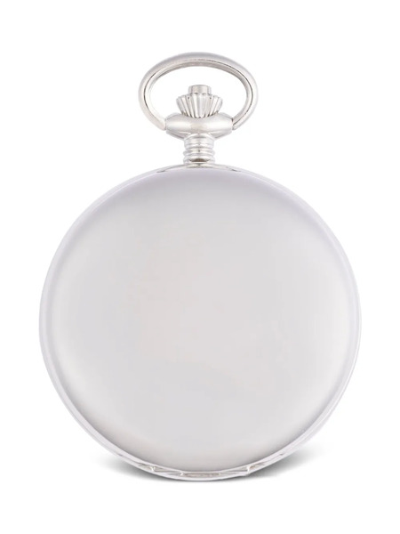  Rapport Skeleton Double Hunter Pocket Watch - Silver 