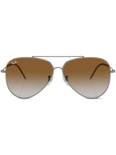  Ray-ban Aviator Reverse Gradient-lens Sunglasses - Brown 