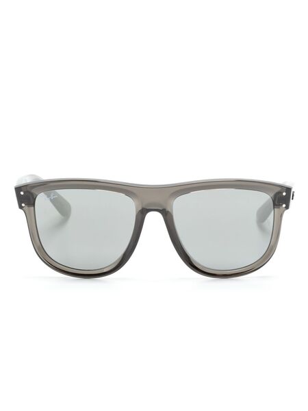  Ray-ban Boyfriend Reverse Square-frame Sunglasses - Grey 