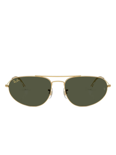  Ray-ban Explorer Iv Oval-frame Sunglasses - Gold 