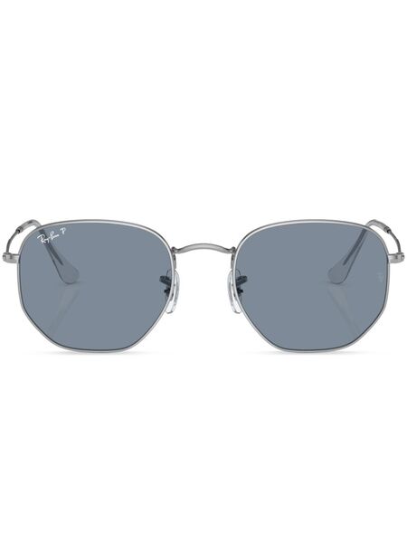  Ray-ban Hexagonal Flat Sunglasses - Silver 