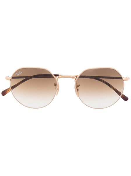  Ray-ban Jack Gradient-lense Sunglasses - Gold 