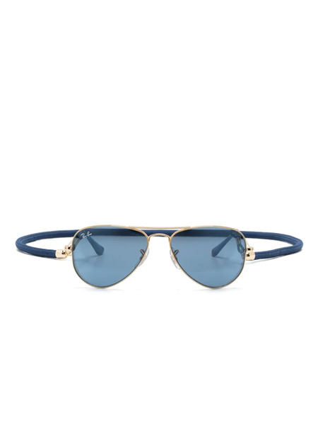  Ray-ban Junior Aviator-frame Sunglassesaviator-frame Sunglasses - Gold 
