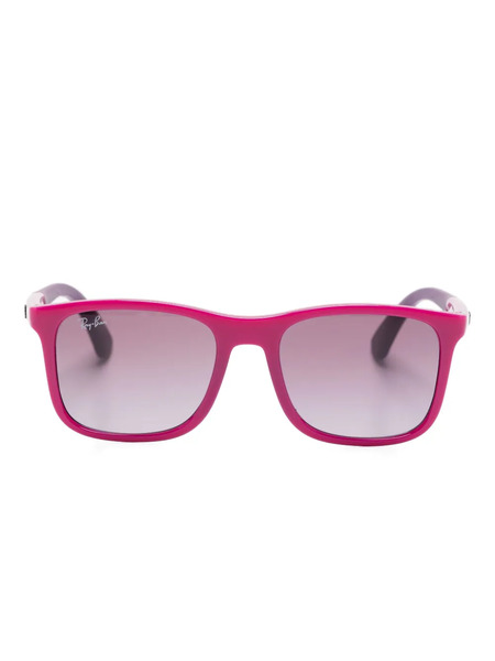  Ray-ban Junior Rb9084s Rectangle-frame Sunglasses - Pink 