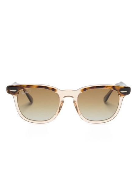  Ray-ban Junior Rb9098s Tortoiseshell Square-frame Sunglasses - Brown 