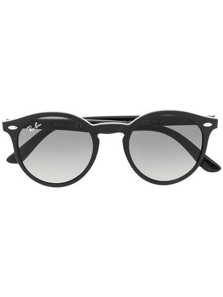  Ray-ban Junior Round Frame Sunglasses - Black 