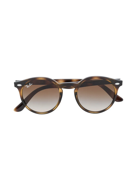  Ray-ban Junior Round Frame Sunglasses - Brown 