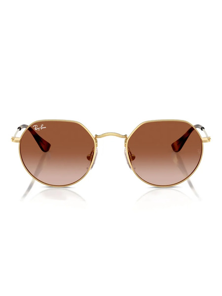  Ray-ban Junior Round-frame Sunglasses - Gold 