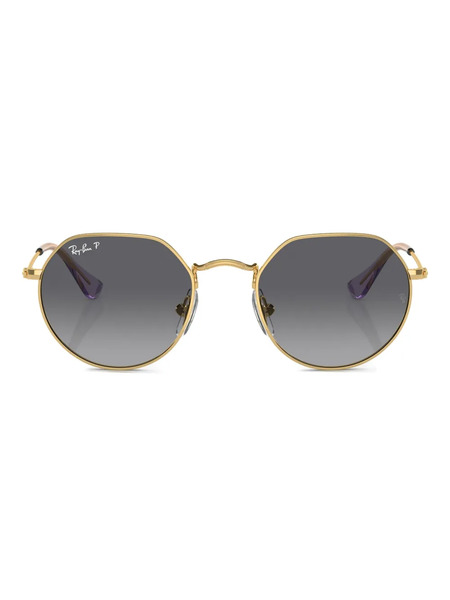  Ray-ban Junior Round-frame Sunglasses - Gold 