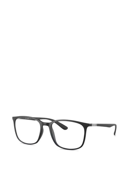 Ray-ban Matte Square-frames Glasses - Black 