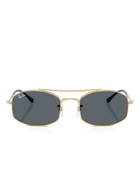  Ray-ban Oval-frame Sunglasses - Gold 