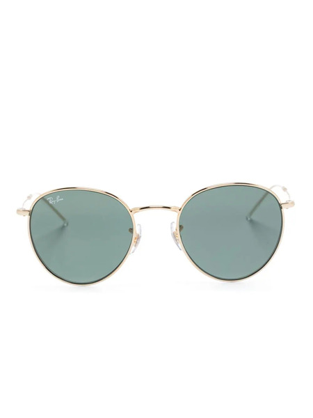 Ray-ban Round Reverse Sunglasses - Gold 