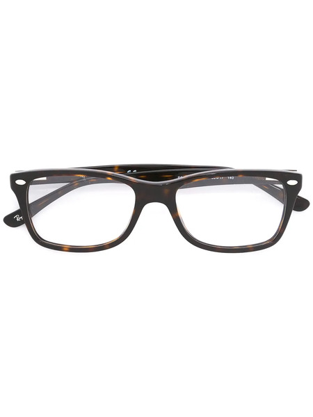  Ray-ban Tortoiseshell Square Glasses - Brown 