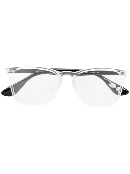  Ray-ban Transparent Rectangle Frame Glasses - Neutrals 