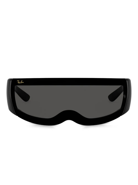  Ray-ban Ultra Wrap Geometric Sunglasses - Black 