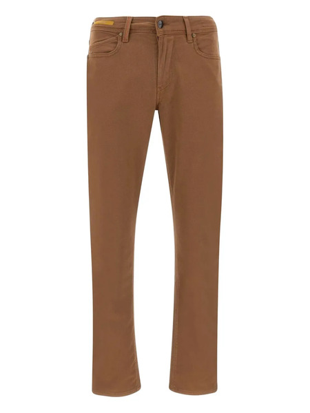  Re-hash Five-pocket Logo-patch Trousers - Brown 