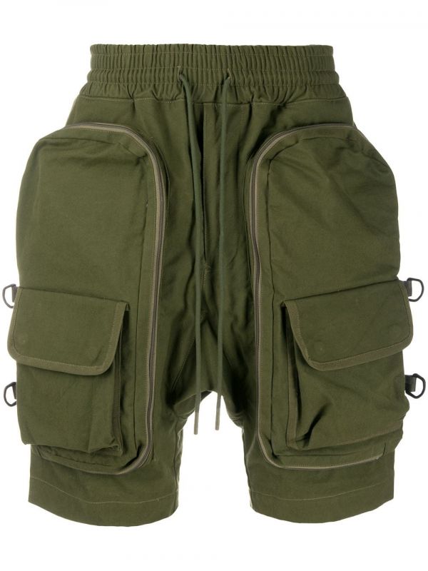  Readymade Drawstring Cargo Shorts - Green 