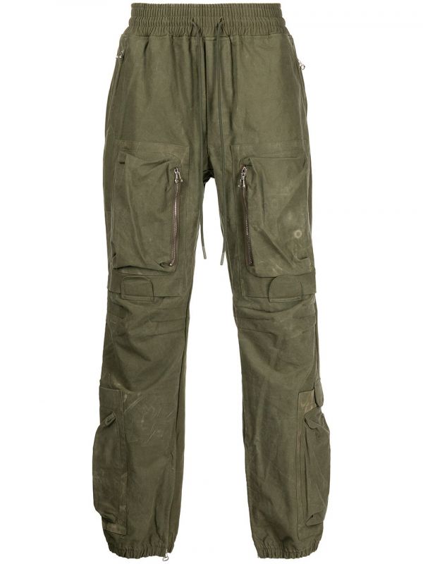  Readymade Drawstring Cargo Trousers - Green 