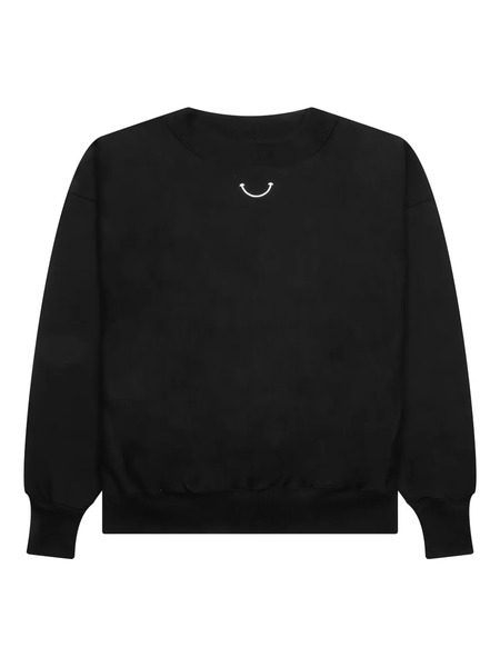  Readymade Mock-neck Smile Sweatshirt - Black 