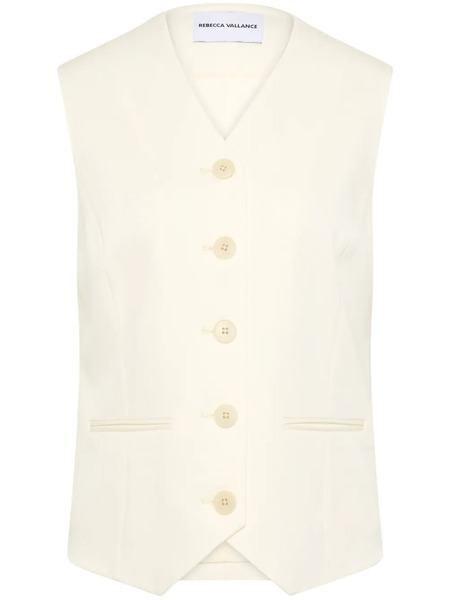  Rebecca Vallance Button-up Vest - Neutrals 