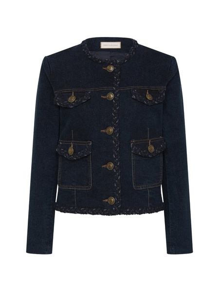  Rebecca Vallance Buttoned Kairo Jacket - Blue 