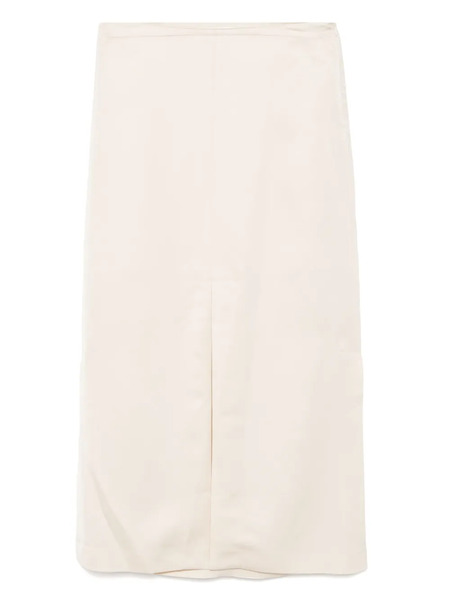  Recto Long Front-slit Skirt - Neutrals 