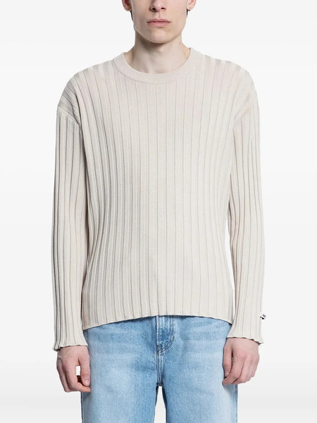  Recto Ribbed Knit Sweater - Neutrals 