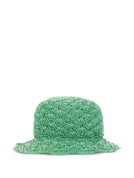  Red Valentino Raffia Bucket Hat - Green 