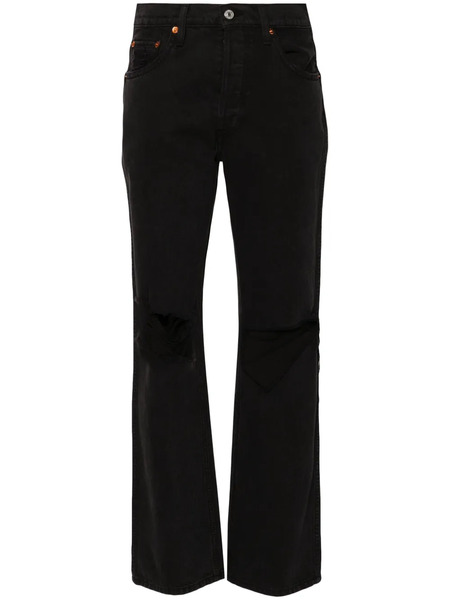  Re/done High-waisted Flared-leg Jeans - Black 