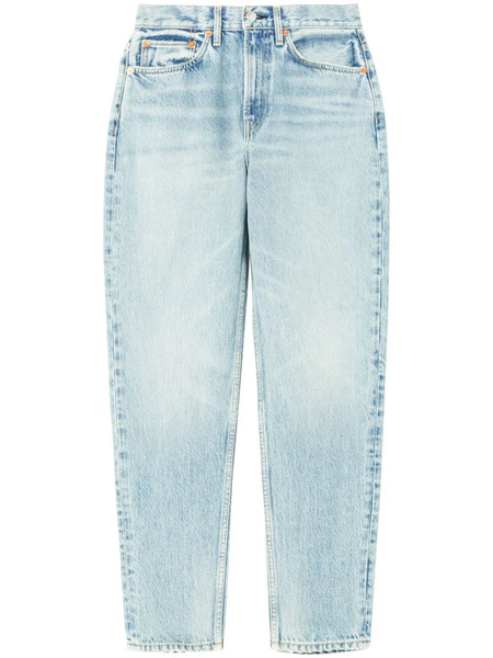  Re/done Logo-patch Tapered Jeans - Blue 