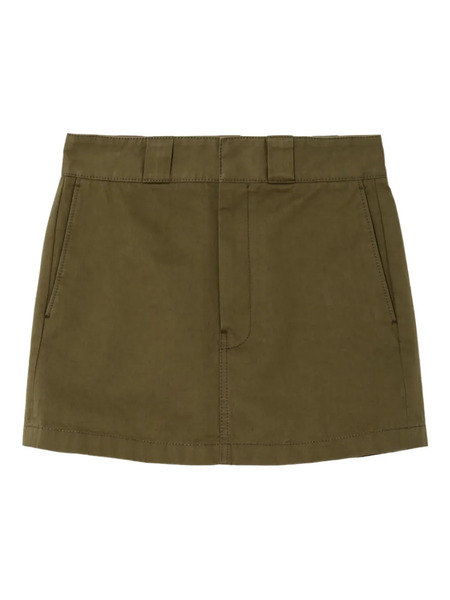  Re/done Pockets Cotton Mini Skirt - Green 